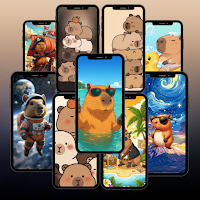 Cute Capybara Wallpaper