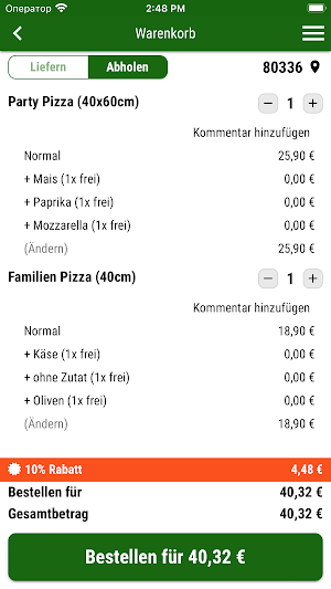 Italienische PizzaBurger Screenshot 1