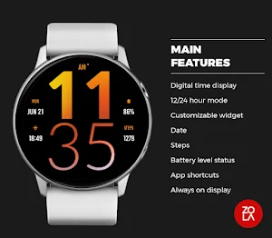Great Orange Watch Face Screenshot 1
