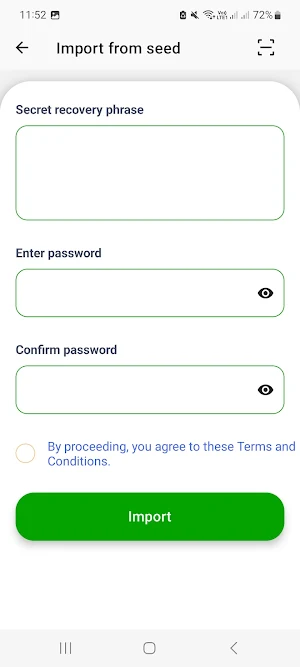 BBA Wallet Screenshot 2