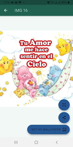 Ositos tiernos con frases de amor Screenshot 3
