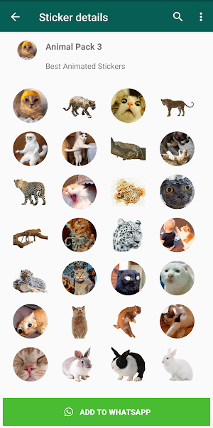 Animal Stickers for WhatsApp (WAStickerApps) Screenshot 2