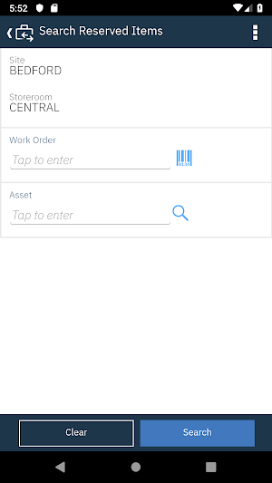 IBM Maximo Issues Returns Screenshot 1
