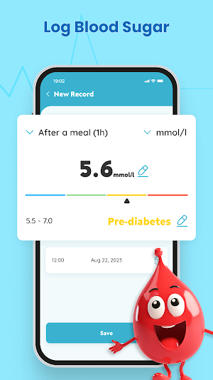 Sugar Blood - Diabetes Log Screenshot 1