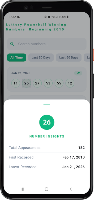 Powerball Winning Numbers Screenshot 2