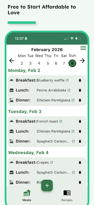 Plan My Plate: Meal Planner Screenshot 2