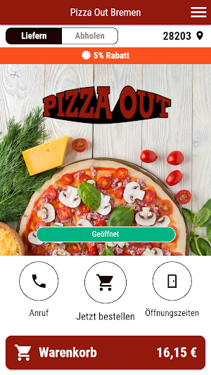 Pizza Out Bremen Screenshot 0