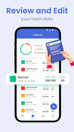 Blood Pressure Tracker: BP Log Screenshot 2