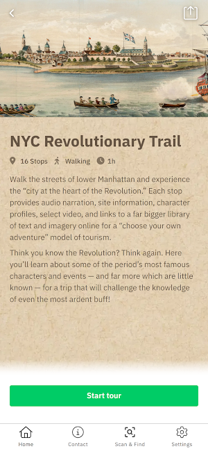 NYC Revolutionary Trail Screenshot 1