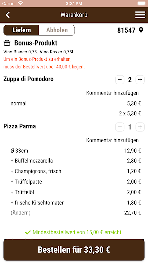 Donatello Pizzeria & Eiscafe Screenshot 1