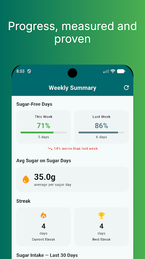 Quit Sugar Tracker Screenshot 3
