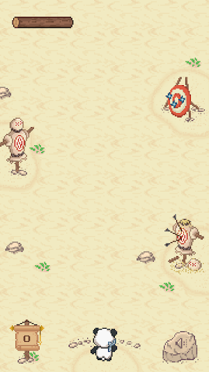 Panda Ken Throwing Shuriken Screenshot 2