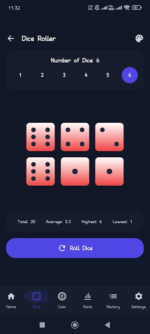 LuckyRoll - Dice & Coin Screenshot 2