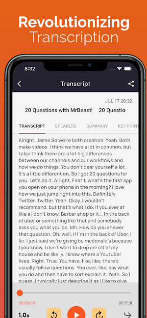 Transcribe Speech to Text Screenshot 0