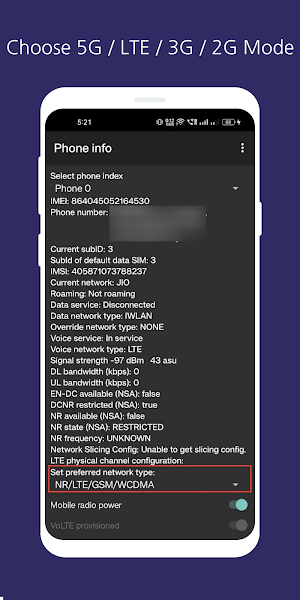 5G Only – Force NR Mode Screenshot 3