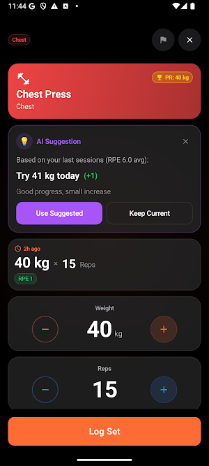 Liftd - Gym Workout Tracker Screenshot 2
