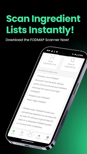 IBS FODMAP Diet AI Scanner Screenshot 3