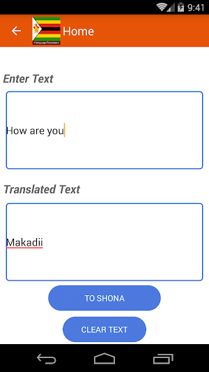 Shona English Translator Screenshot 2
