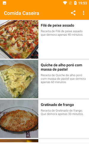 Comida Caseira Screenshot 3