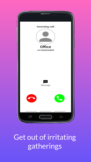 FCA-The Fake Call App Screenshot 1