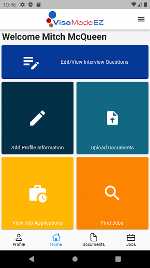 VisaMadeEZ Screenshot 1