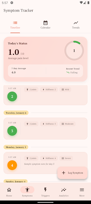 My Arthritis Tracker & Monitor Screenshot 0