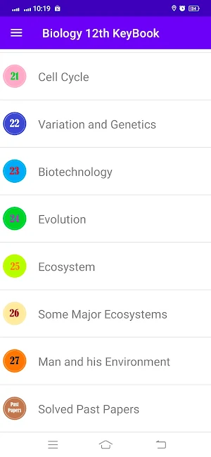 Biology 2nd Year KeyBook Screenshot 3
