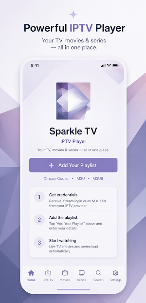 Sparkle TV - IPTV Player Screenshot 0