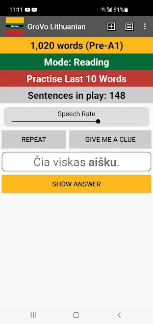 GroVo Lithuanian Screenshot 0
