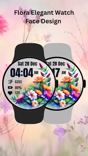 Flora Elegant Watch Face Screenshot 0
