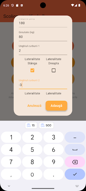 Scoliometru KINEDBO Screenshot 1