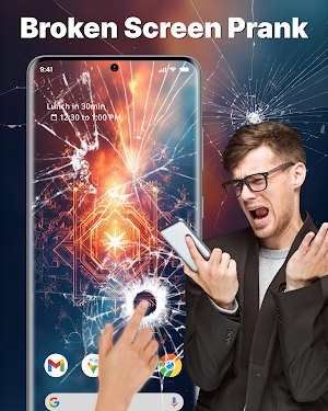 Broken Screen Wallpaper Prank Screenshot 1