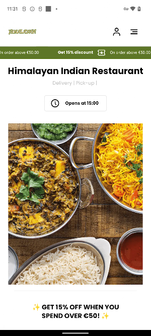 Himalayan Indian Restaurant Screenshot 1