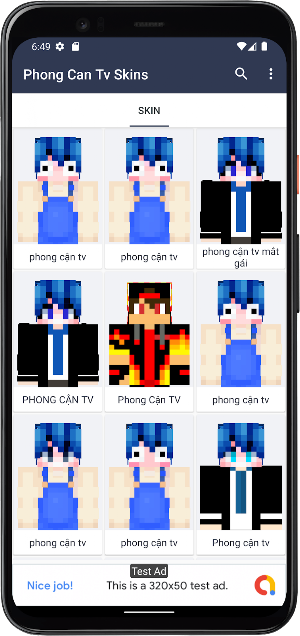 Phong Cận Tv Skins Minecraft Screenshot 1