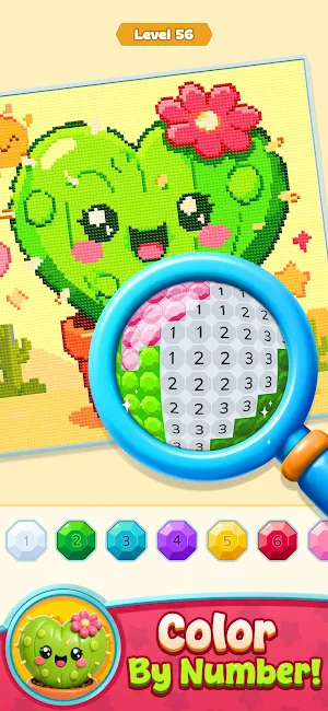 Gem Coloring: Color by Number Screenshot 2
