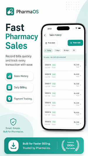 PharmaOS: Pharmacy Manager Screenshot 1