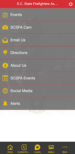 S.C. State Firefighters Assoc Screenshot 2