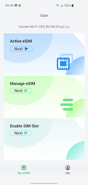 Zyxel NR2111 eSIM Service Screenshot 0