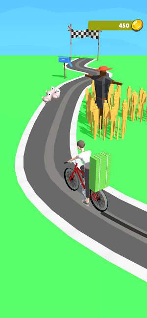 Paperboy scooter game Screenshot 0