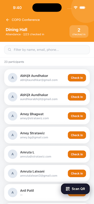 EventBuzz Checkins Screenshot 3