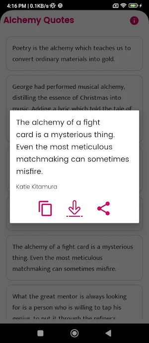 Alchemy Quotes and Sayings Screenshot 2