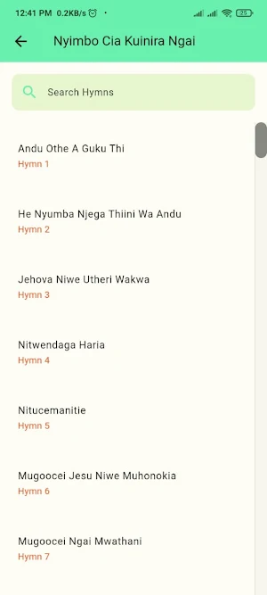 Nyimbo Cia Kuinira Ngai Kikuyu Screenshot 3