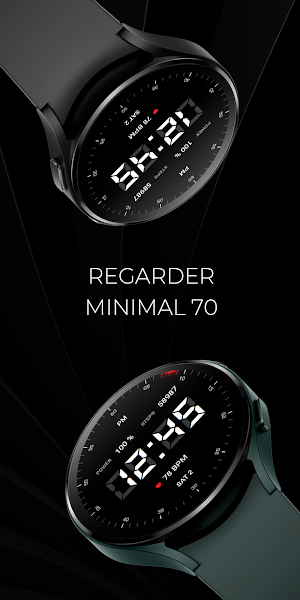 Minimal 70 Digital Watch Face Screenshot 1