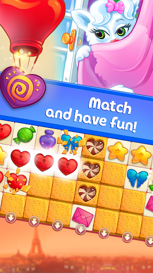 Sweet Hearts - Cute Candy Match 3 Puzzle Screenshot 1