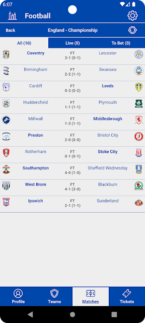 Football Stats Lite Screenshot 1