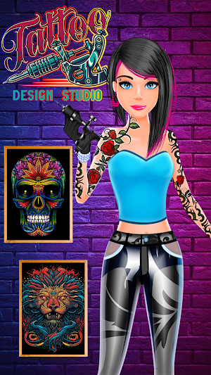 Draw Ink Tattoo Shop Games Screenshot 2