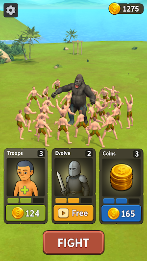 Troops vs Gorilla Screenshot 1