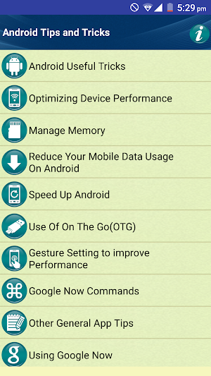 Tips Tricks for Android Phones Screenshot 0