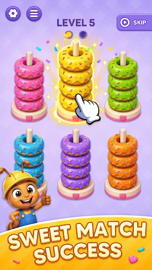 Donuts Color Jam: Sort Puzzle Screenshot 0