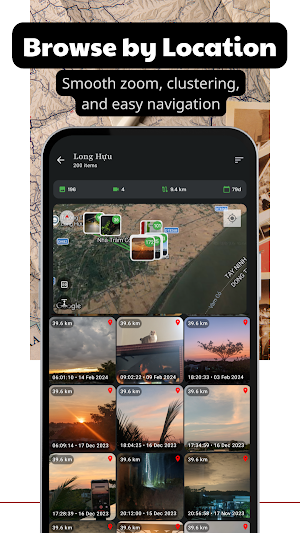 Journiq - Photo map & Journeys Screenshot 1